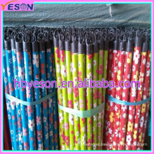 Pvc covered broom wood handle with different pvc pattern and different cap